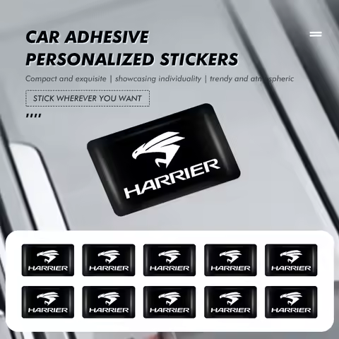 10/20/30PCS 3D Epoxy Car Logo Emblem Interior Decoration Sticker Accessories For Toyota 86 Harrier V