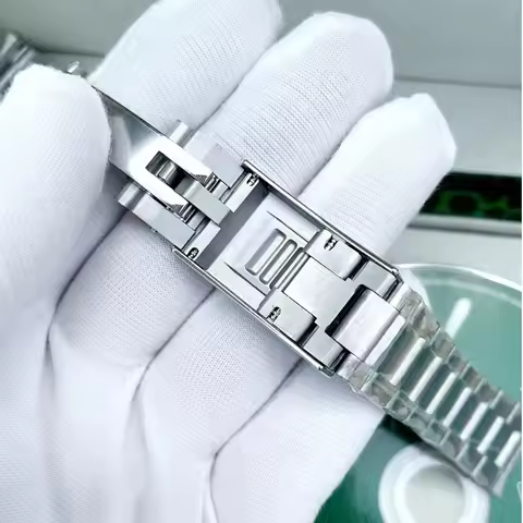 20mm 21mm 904L Metal Steel Watch Bracelet, Replacement Strap Compatible with SUB 40mm 41mm Mod Watch
