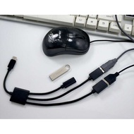 Multifunctional OTG type-c One for Three OTG with Charging hub Adapter Cable OTG Adapter