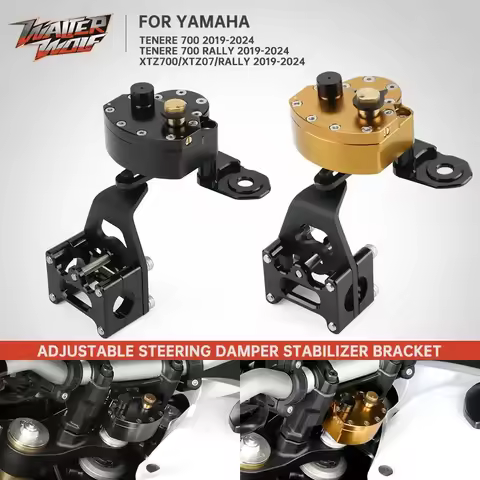 T7 T700 Adjustable Steering Stabilizer Dampers For YAMAHA Tenere 700 Rally XTZ07 XTZ700 2019-2026 Sa