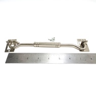 Chrome Iron Thickness Wind Right 8" 20 cm 200 mm - Thick Silver Window Hook Holder Lamskar Box 8 inc