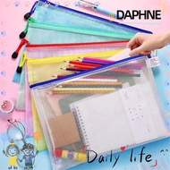 DAPHNE Zipper Grid Bag, Large-Capacity Waterproof File Bag, High Quality Transparent PVC Thickened R