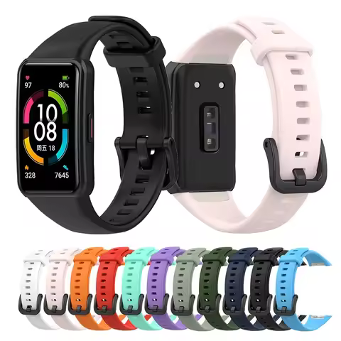 Silicone Wrist Strap For Huawei Band 6 Smart Bracelet Wristband For Honor Band 6/Honor Band 7