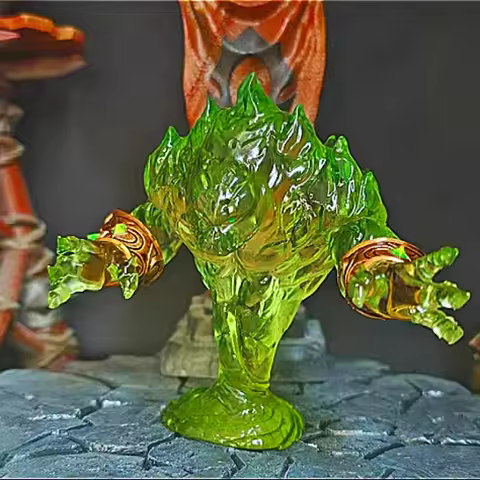 7cm PVC World of Warcraft Action Figures Illidan Stormrage Fire Element Illidan Stormrage Glowing Mo