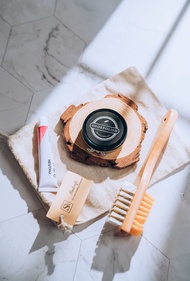 Leather care皮革保養套組【鞋油、麂皮刷、去汙膏】