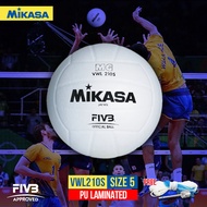 MIKASA ลูกวอลเลย์บอลหนัง Volleyball PU#5 th VWL210S FIVB (850) (แถมฟรี เข็มสูบ+ตาข่าย)