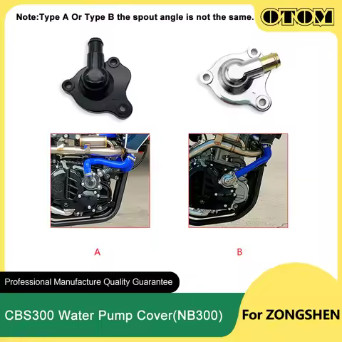 OTOM ZS174MN-3 ZS174MN-5 Motorcycle Water Pump Cover 300cc Engine Part For ZONGSHEN NB300 CBS300 Acc