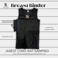 Breast binder long janest non bandage chest binder chest corset/