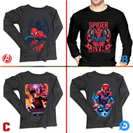 New Longsleeve Tshirt Spiderman Tshirt 100% Cotton Black | Size SML XL XXL 3XL 4XL | Long Sleeve T-S