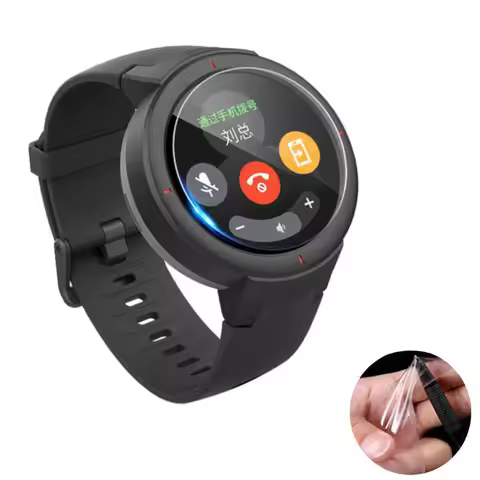 3pcs Soft Clear Protective Film Guard For Xiaomi Huami AMAZFIT 3 Verge Lite Smart Watch Verge3 Scree