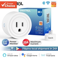 SMATRUL WiFi Smart Plug 20A 16A Tuya US Socket Wireless Outlet for Alexa Google Home Easter Sale
