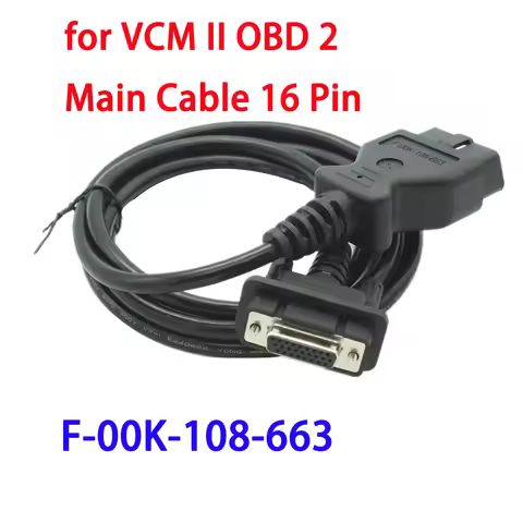 Car OBDII VCM2 Main Cable 16 pin F-00K-108-663 VCM 2 OBD2 Wire Diagnostic tool Interface Cable only 