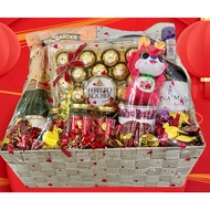 Free delivery.Mothers day Gift hamper  Merlot wine, flying wheel abalone, Ferro rocher chocloate and new moon bird nest.