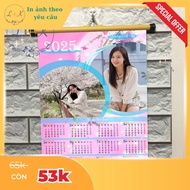 (HCM) EXPRESS Print calendarCNY 2026 silk fabric, on request size 40x60cm, 30x40cm, 30x60 cm
