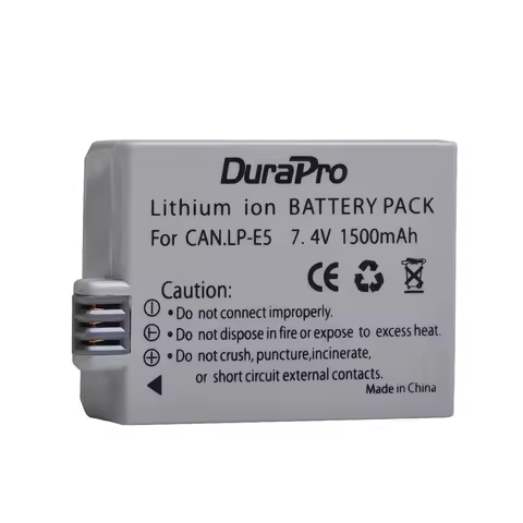 DuraPro 1500mAh LP-E5 LPE5 LP E5 Battery for Canon EOS Rebel XS, Rebel T1i, Rebel XSi, 1000D, 500D,4