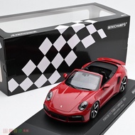 MINICHAMPS Mini Cut 1: 18 Porsche 911 992 TURBO S Convertible Alloy Car Model