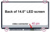 LCD 14 SLIM 40 PIN / LED 14 SLIM 40 PIN LCD LAPTOP 14 INCH SLIM 40 pin for asus toshiba acer lenovo samsung dell