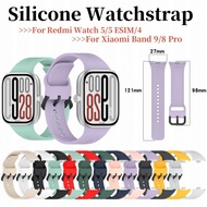 For Redmi Watch 5 4 Xiaomi Band 9 8 Pro Silicone Strap Replacement Bracelet Band Accessories for Xia