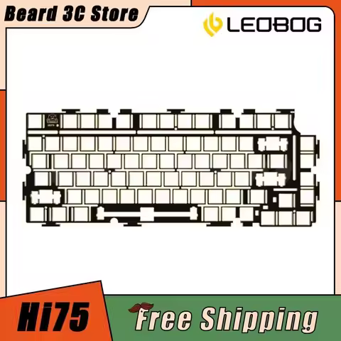 Leobog Hi75 Slotted Positioning Plate FR4 Positioning Plate Customized Black Core Immersion Gold Mec