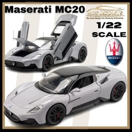 1：22 MC20 Maserati Racing Sports Car Alloy Diecasts Model Toy Car Birthday Gift Hobbies  Collection 
