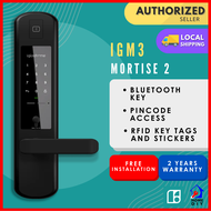 igloohome IGM3 Smart Mortise 2 Digital Smart Door Lock - Keypad / Bluetooth / RFID / Mechanical Key Access - (FREE Delivery + Installation) 2 Years Warranty