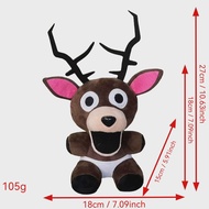 New 99 nights Horror Cub Deer Plush Funny Game 99 nights Sitting Elk Wear White Diapers Stuffed Doll