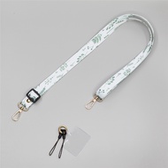 Leaf Pattern Necklace Cell Phone Lanyard Nylon Crossbody Neck Hanging Cord Rope Strap Handphone Stra