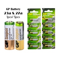 Original GP 23A &amp; 27A 12V Ultra Super Alkaline Battery High Voltage (For Remote Controls, Car Key, Autogate) FIXIA