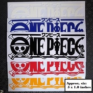 One Piece decal /stickers for cars, laptops, tumblers etc.