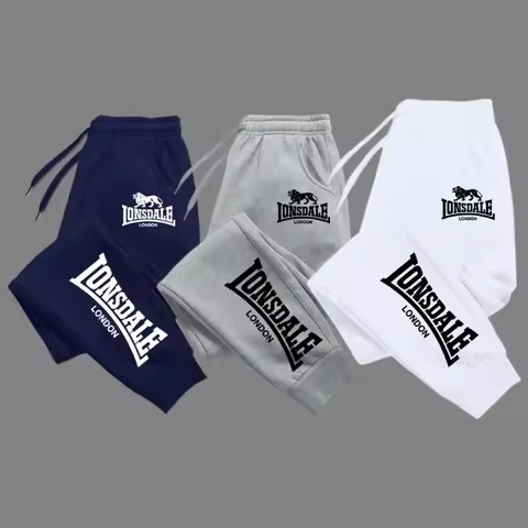 EVERLAST Printed Men's Sports Pants; Unisex Running Pants; Breathable Fitness Pants