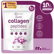 Trace Ingredients Multi-Collagen Peptide Powder, 8 Ounces