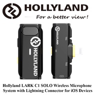 Hollyland LARK C1 Wireless Microphone System with Lightning / USB-C Connector for iOS Devices (Black, 2.4 GHz)