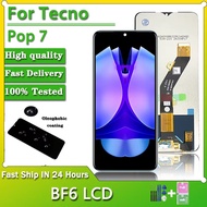 6.6"Screen For Tecno POP 7 LCD BF6 Display Touch Screen Digitizer Assembly For Tecno POP7 LCD Replac