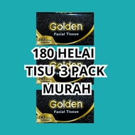 New 3 Pcs Golden Tissue 180 sheets Tissue economy package Ok