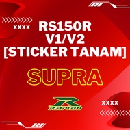 HONDA RS RS150 RS150R V1/V2 SUPRA INDONESIA COVERSET RAPIDO STANDARD (STICKER TANAM/AIRBRUSH)