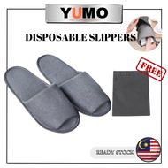 【YUMO】High Quality Disposable Slipper For Hotel &amp; Airbnb Free-size Slippers  Thick Sole For Indoor Use