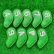 High-End Golf Club Cover Magnet Closing Iron Cover 9pcs Set Club Head Cover