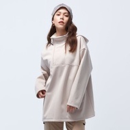 Cozee-抗菌防水透濕刷毛拉鍊衝鋒衣-銀啡麻