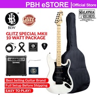 BLW GLITZ MKII Electric Guitar Starter Pack Stratocaster Style Gitar Elektrik Package with free gift