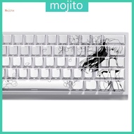 Mojito 74 Key Keycaps Anime Girl Side Printed Backlit Keycap for 60 61 65 67 68