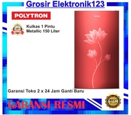 KULKAS POLYTRON Kulkas 1 Pintu Metallic 150 Liter PRB 159R BANDUNG