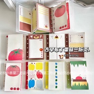 返校季促销古早风原创M5三折页房寿司草布丁番茄少女心活页本替芯内页内芯Original M5 Three Fold House Sushi Grass Cloth by Ancient Morning