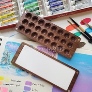 【繪旅。手作】24格木製調色盤 | 水彩顏料盒 | 寫生 | 水彩攜帶