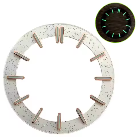 NH70 31.8mm transparent dial for NH70 movement NH35 movement-specific green luminous circular dial a