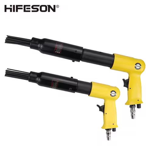 HIFESON Pneumatic Air 19 Needle Gun Rust Removal Gun Air Hammer Small Rust Remover Air Tools Metal R