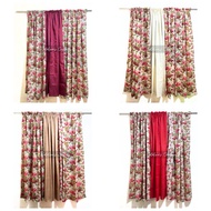 GSC | 3 in 1 Red Conteza Printed Suksukan NonRing Window 60" inches each (4ft, 6ft and 7ft)