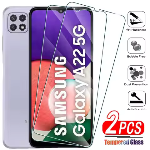 2Pcs Tempered Glass for Samsung Galaxy A02 A12 A22 A32 A42 A52 A72 4G Screen Protector on Samsung A0