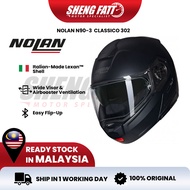 NOLAN N90-3 CLASSICO (302) Full Face Helmet Motor Topi Keledar Keselamatan SIRIM Helmet Flip Up SHEN