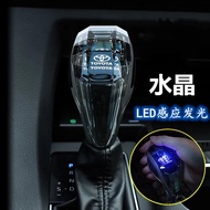 Car Crystal Gear Shift Knob LED Sensor Colorful Light Gear Shift Knob Custom Modified Gear Shift Kno