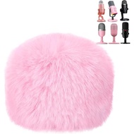 Pop Filter for Blue Yeti Microphone, Furry Mic Windscreen Cover Compatible with AM8, SoloCast, Yeti 